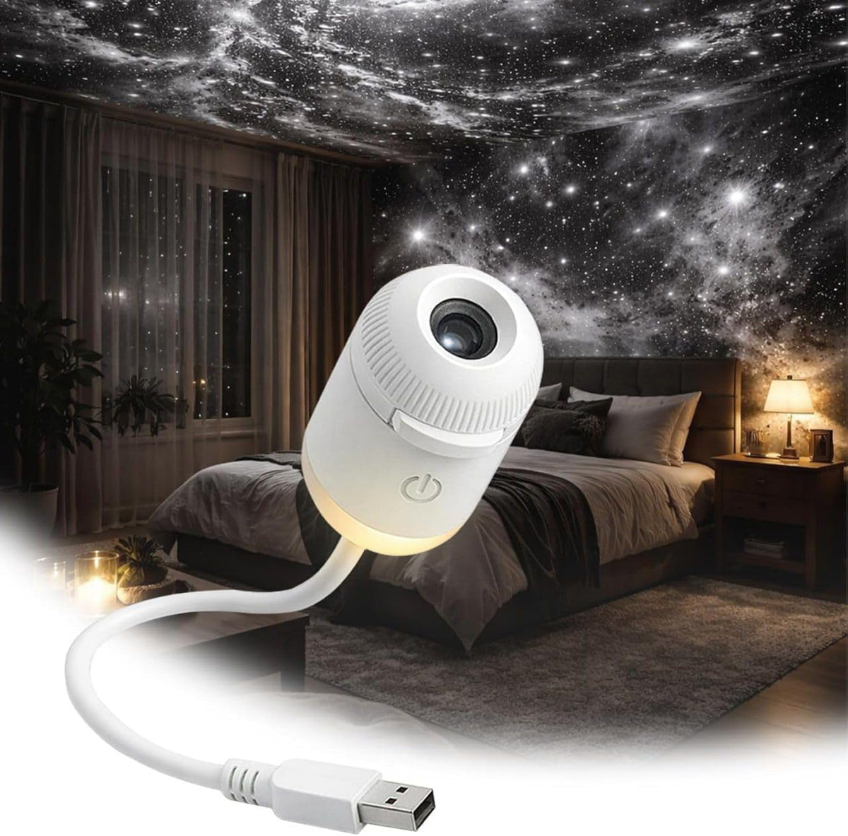 Celestial Bliss: Mini Galaxy Star Lamp